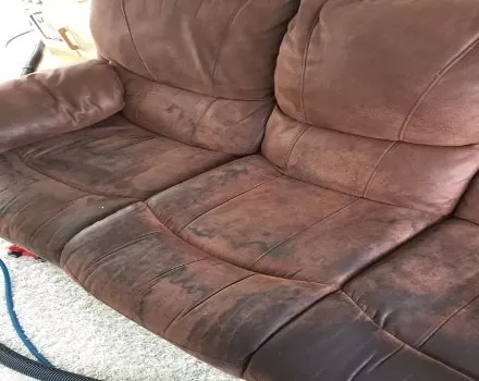Sofa Before Cleaning