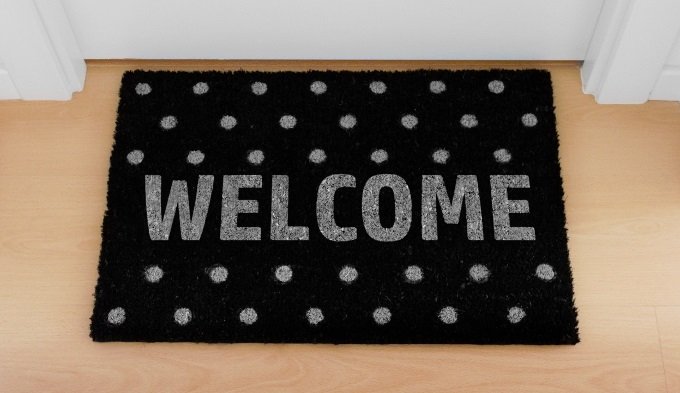 Picture of a welcome mat