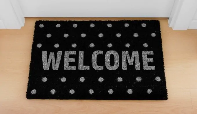 Picture of a welcome mat